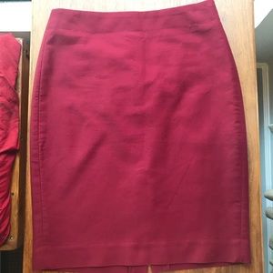 J. Crew No. 2 Pencil Double Serge Cotton Skirt